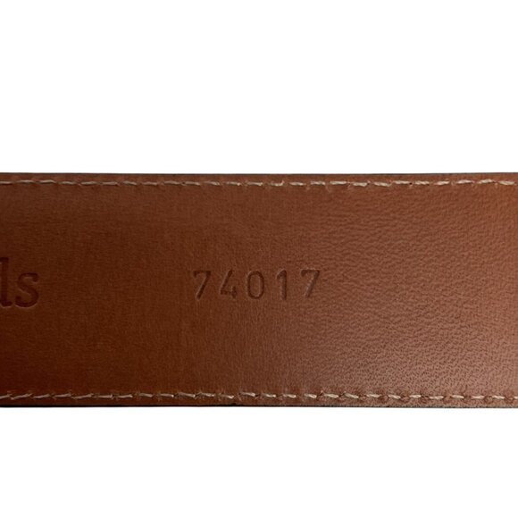 Allen Edmonds Mens 30 Leather Dress Belt With Brogue Detailing Dark Brown - Picture 8 of 9